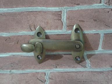 Brass door lock code W.036 size L:77 mm. wide 57 mm.