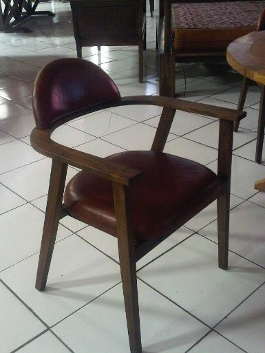 Chair BLC01FD teak wood with leather