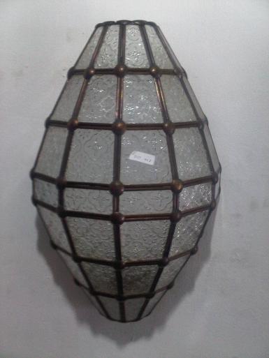 Wall lamp Glass with brass Item Code Putu01