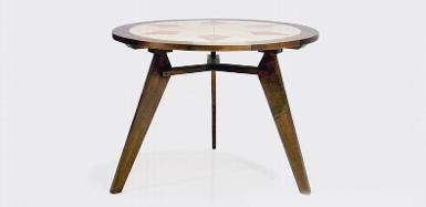 Table Teak wood CodeAK.78.LY  size D:100 cm. high 75 cm