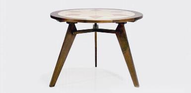 Table Teak wood CodeAK.78.LY size D:100 cm. high 75 cm