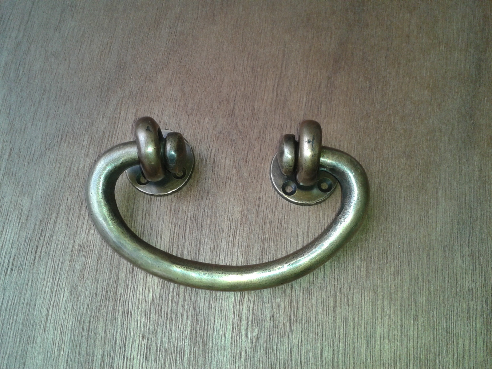 Brass Handle code A.147SM  size long 123 mm. wide 77 mm.