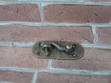 Brass Door lock Code W.032 size L: 66 mm. W: 26 mm.