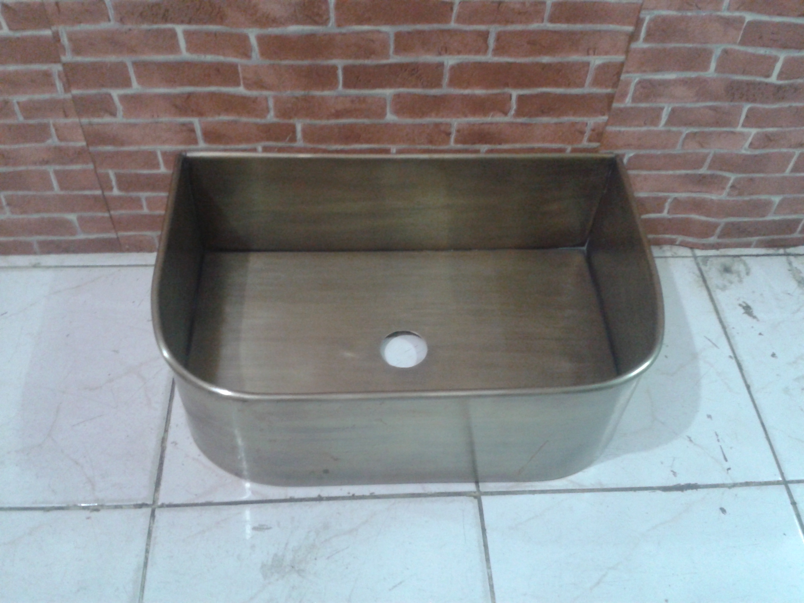 Brass sink code BS001A  size 41 x31x h14.5 cm