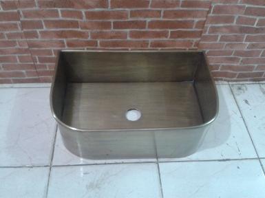 Brass sink code BS001A size 41 x31x h14.5 cm