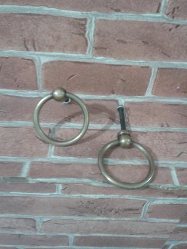 Brass Handle code P.029 size ring 38 mm.