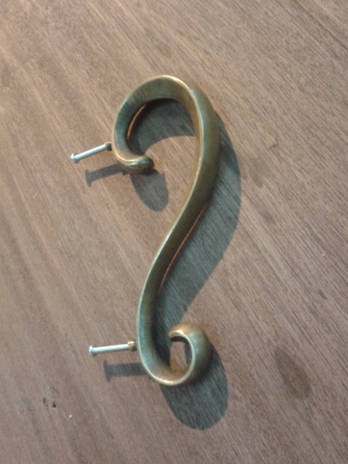 Brass door handle code A.193S  size long 164 mm.