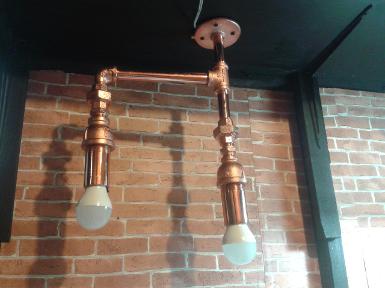 Copper Lamp code CL009A size high 40 cm wide 27 cm