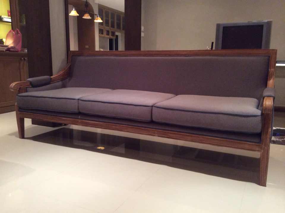 Sofa teak wood Item code SF111A size long 230 cm deep 70 cm.high 100 cm.