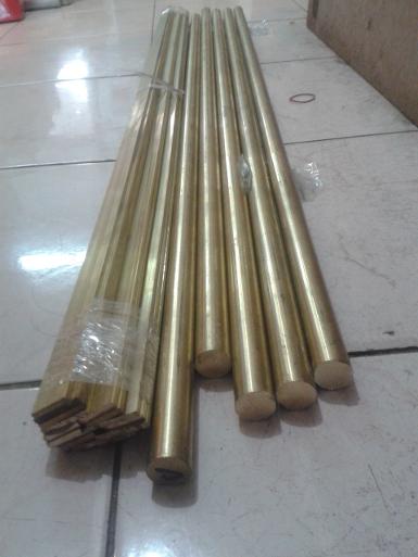 Brass Round Bar/Brass Flat Bar  เพลาตันกลม D: 4 หนุน 13 mm.