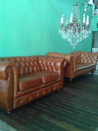 Leather sofa classic style Item code FLS001 size long 180 cm.wide 60 cm.