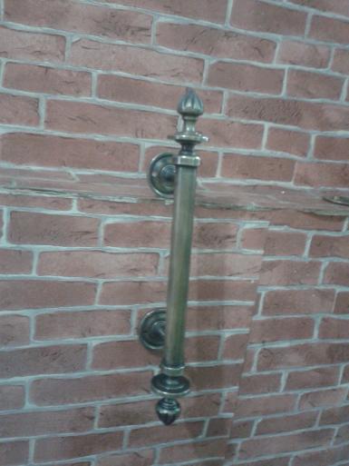 Brass door handle code AC.064TH size long 30 cm.