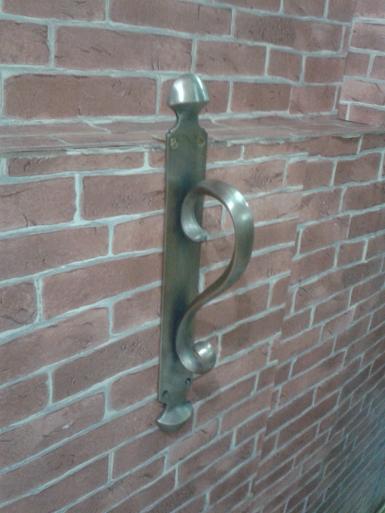Brass door handle code A.193B size long 300 mm.wide 40mm.