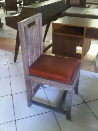 Chair BLC01FC teak wood with leather