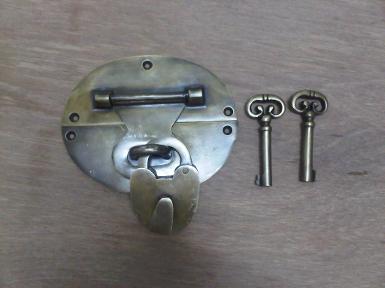 Brass door handle Code Q.020A D: 127mm