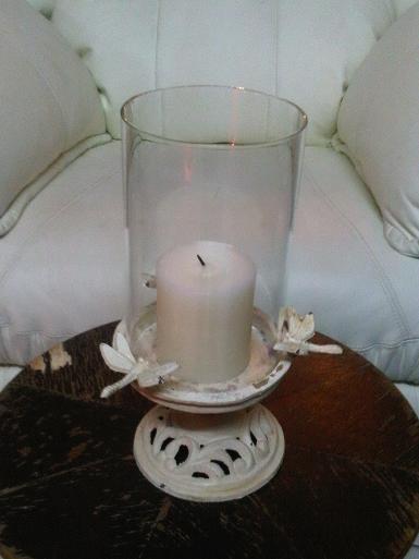 Iron Candle code Iron.001 size round glass 110 mm.x 176 mm.