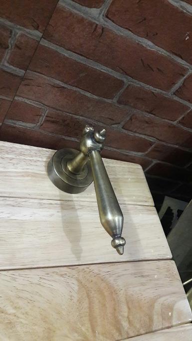 Brass Door Handle Item Code DH018 size wide 50 mm. long 125 mm. deep 70 mm.