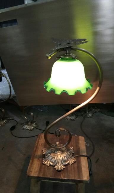 Table Lamp with butterfly.