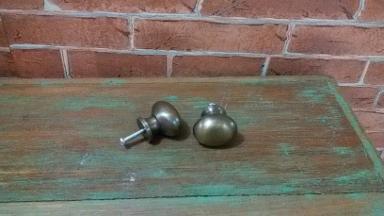 Brass knob Code O.001A price per each size long 32 mm. w 20 mm. high 30 mm.