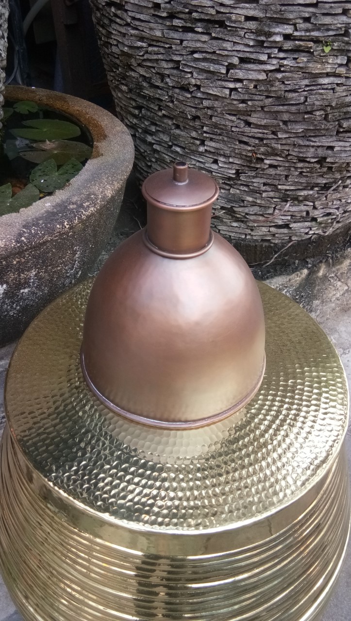 Copper Lamp size  bottom 167 mm.high 185 mm.
