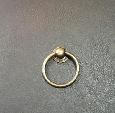 ฺBrass Handle Item Code P.023A size base 21 mm. ring 43 mm.Thickness 3 mm.