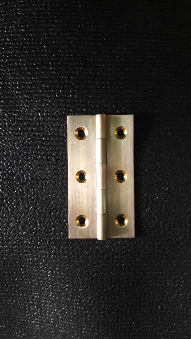 Brass hinge Item Code V.015MR size wide 40 mm. long 75 mm. Thickness 1.5 mm.