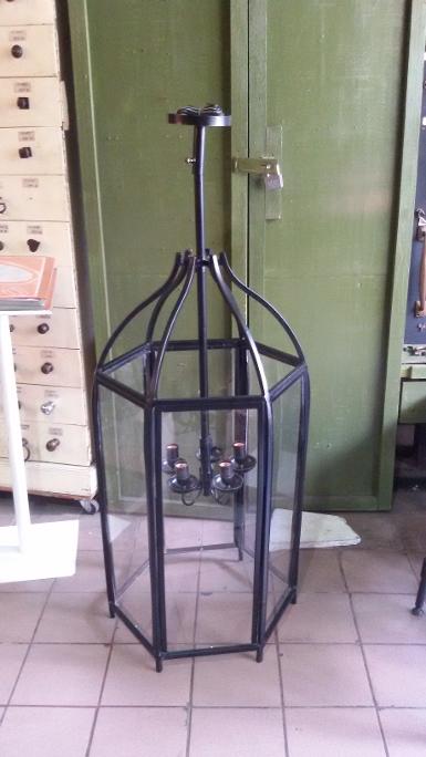 IRON LAMP Black powder coating color Item Code IRL18I  size long 1000 x 500 mm.