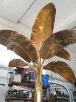 ฺBanana tree meterail is brass we make to order and make to design size H 240 cm .