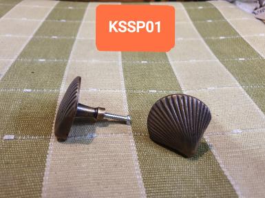 Shell Pearl Brass handle Item price/each Code KSSP01 size wide 40 mm. high 40 mm.