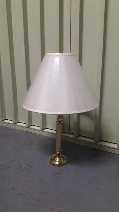 Brass Table Lamp item code BTL10W size 10 cm. round base high 50 cm.