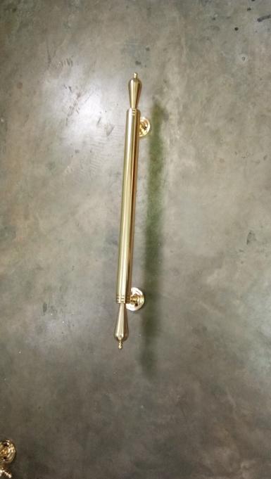 Brass door handle Item AC018CT size long 600 mm.Diameter 32 mm.
