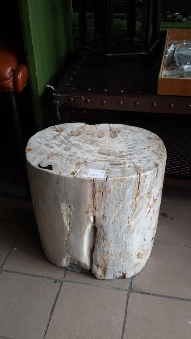 Pretrified wood weight 71 kg. Item Code PWT02 size Top 38.5 x 28 x h 38 cm.