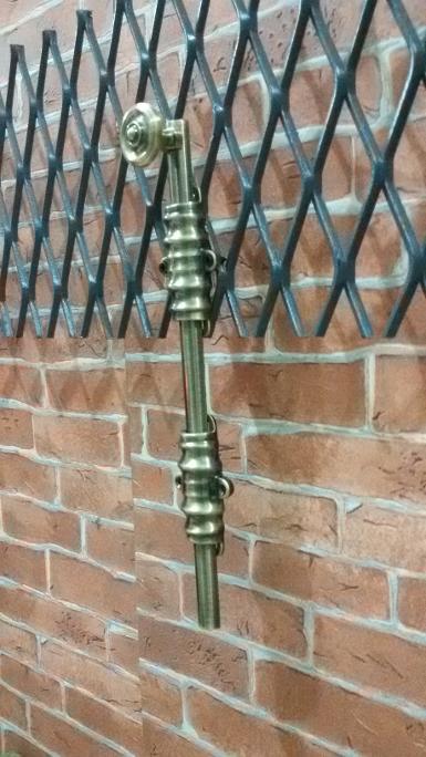 Brass Door Lock 12'' Code W.064H1 size long 12'' stick 14 mm. wide 42 mm.