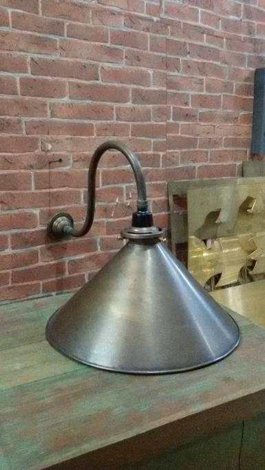 Morocco Lamp brass Code MRC18L size shade 11'' high 17.5 cm. deep 30 cm.