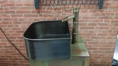 Brass sink with faucet Item Code BSB20