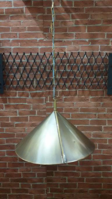 Hanging Lamp brass code HGM001 size wide 13'' (33 cm.) long 100 cm. include chain