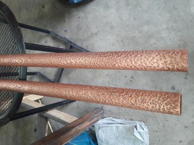 Copper door handle hummer design price per set item Code CPD18 size long 150 cm.pipe 1.5" 