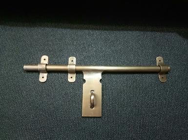 Brass door lock Item Code W032MR1 size long 300 mm. wide 100 mm. stick 12 mm.