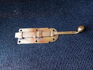 ฺBrass door lock Item Code W.004MT size long 160 mm. wide 40 mm.