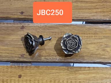 Rose brass handle price/each  Item Code JBC250 size wide 40 mm.high 30 mm.