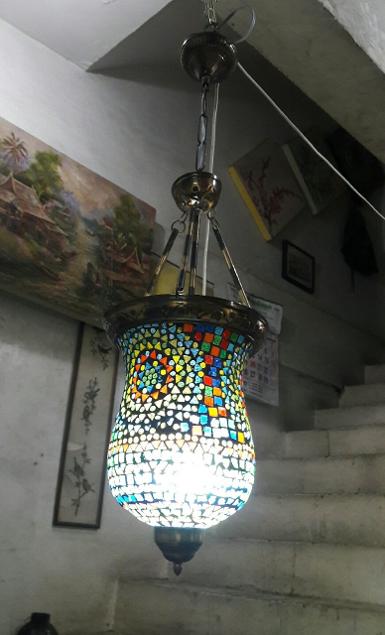 Morocco Lamp brass Item Code MRC18AM size high 31 cm. not include chain wide 22 cm.long +C =90 cm.