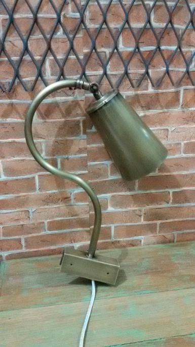 Brass Wall Lamp Item Code BWL18C size shade long 13.5 cm. wide 9 cm. pipe 4 หุน