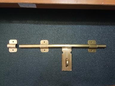 Brass door lock Item Code W.032MR3 size long 330 mm deep 88 mm.stick 1/2'' (12 mm.)