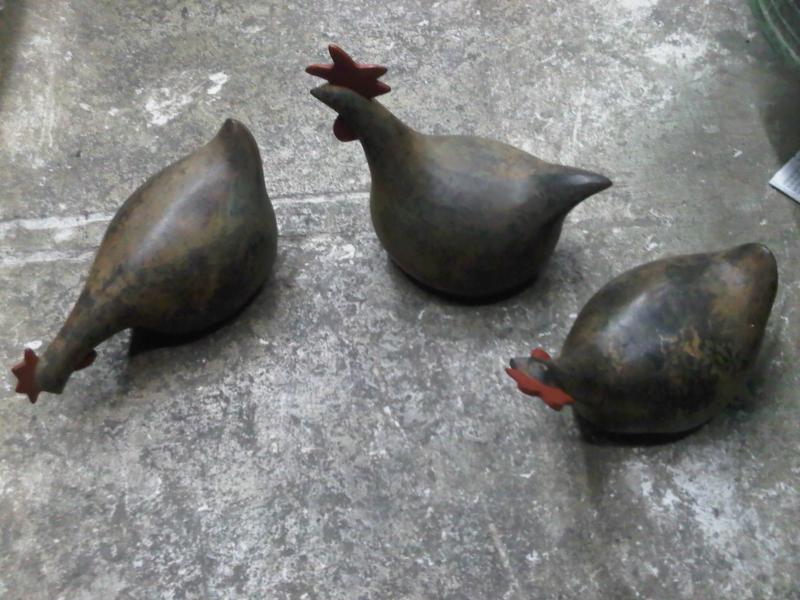 Chicken Brass statue Item price per each Code CK03 size D: 11.5 cm.L 20 size high 10 cm. long 24 cm.