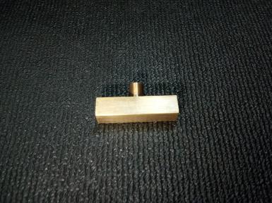 Brass pull handle full brass Item Code KS015A size 12 x 12 mm. long 50 mm.leg high 10 mm.