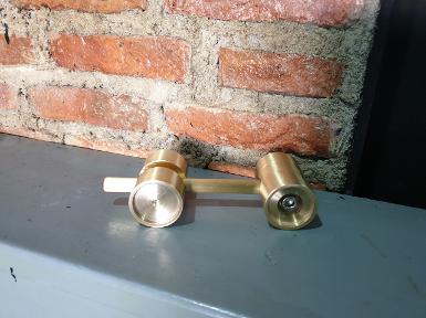 ฺBrass door lock W22MR size D: 25 mm.high 50 mm.wide 130 mm.