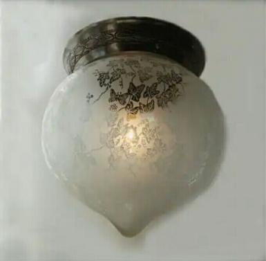 Pendant Lamp acid etched leaf glass shade Item Code ELS016B item coming soon.