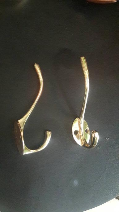 Brass hook Item Code U.021G size long 130 mm. wide 31 mm.