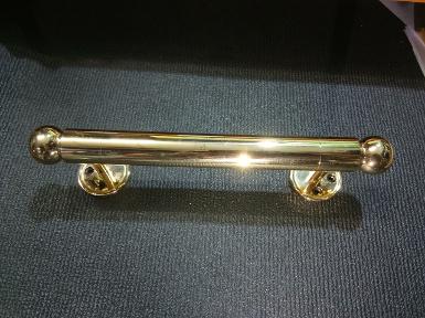 Brass door handle Item Code AC.025T size long 250 mm. diameter 25 mm.