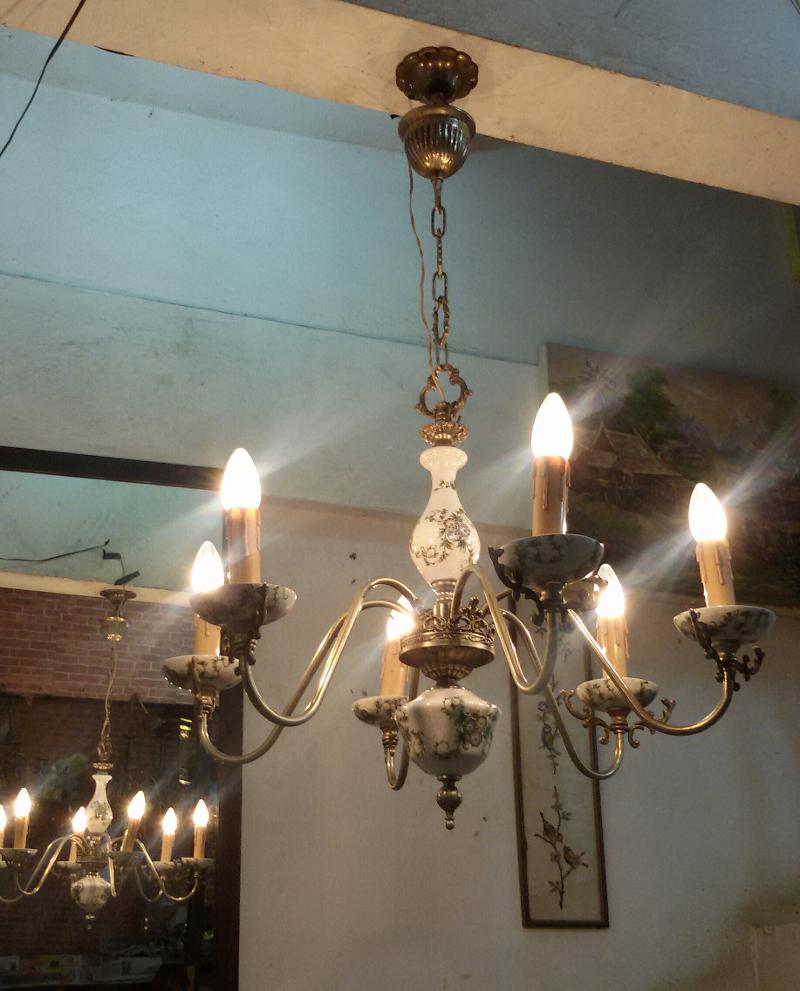 Antique Lamp,Hanging Lamp code HL01ZA  size wide 66 cm long include chain 99 cm..